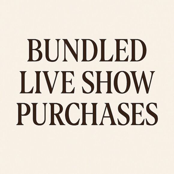 Bundled multiple live show purchases - Picture 1 of 1